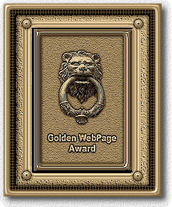 GOLDEN WEBPAGE AWARD OF EXCELLENCE