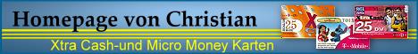 Die Telefonkartenseite von Christian